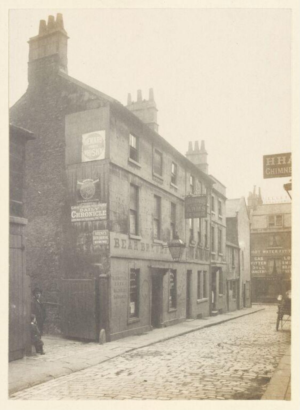 Vintage Street with Historic Buildings