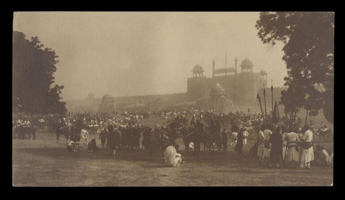 Historical Gathering Before Red Fort