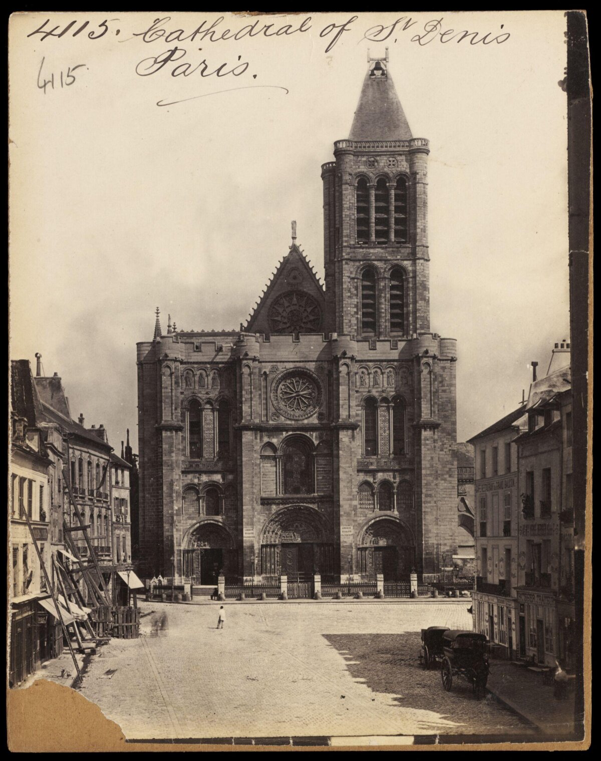 Vintage View of Saint-Denis Cathedral Paris