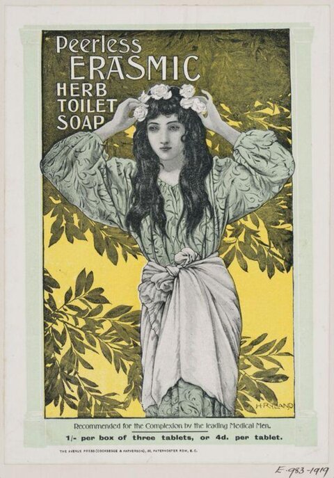 Vintage Erasmic Herb Soap Ad