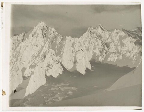 Vintage Snow Covered Peaks