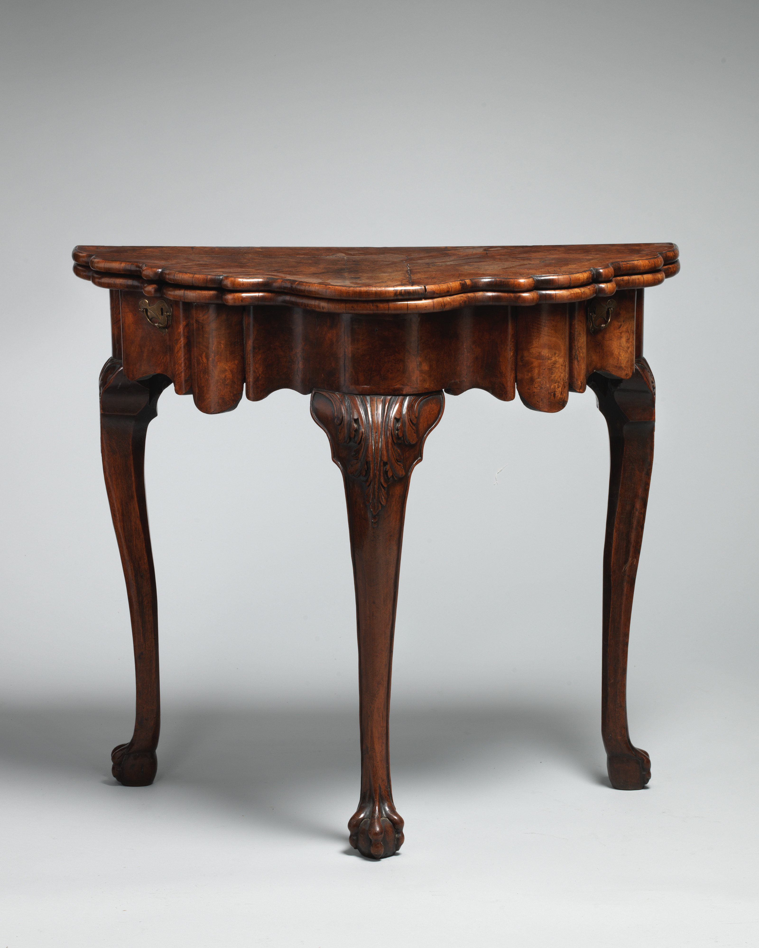 Antique Carved Wooden Console Table