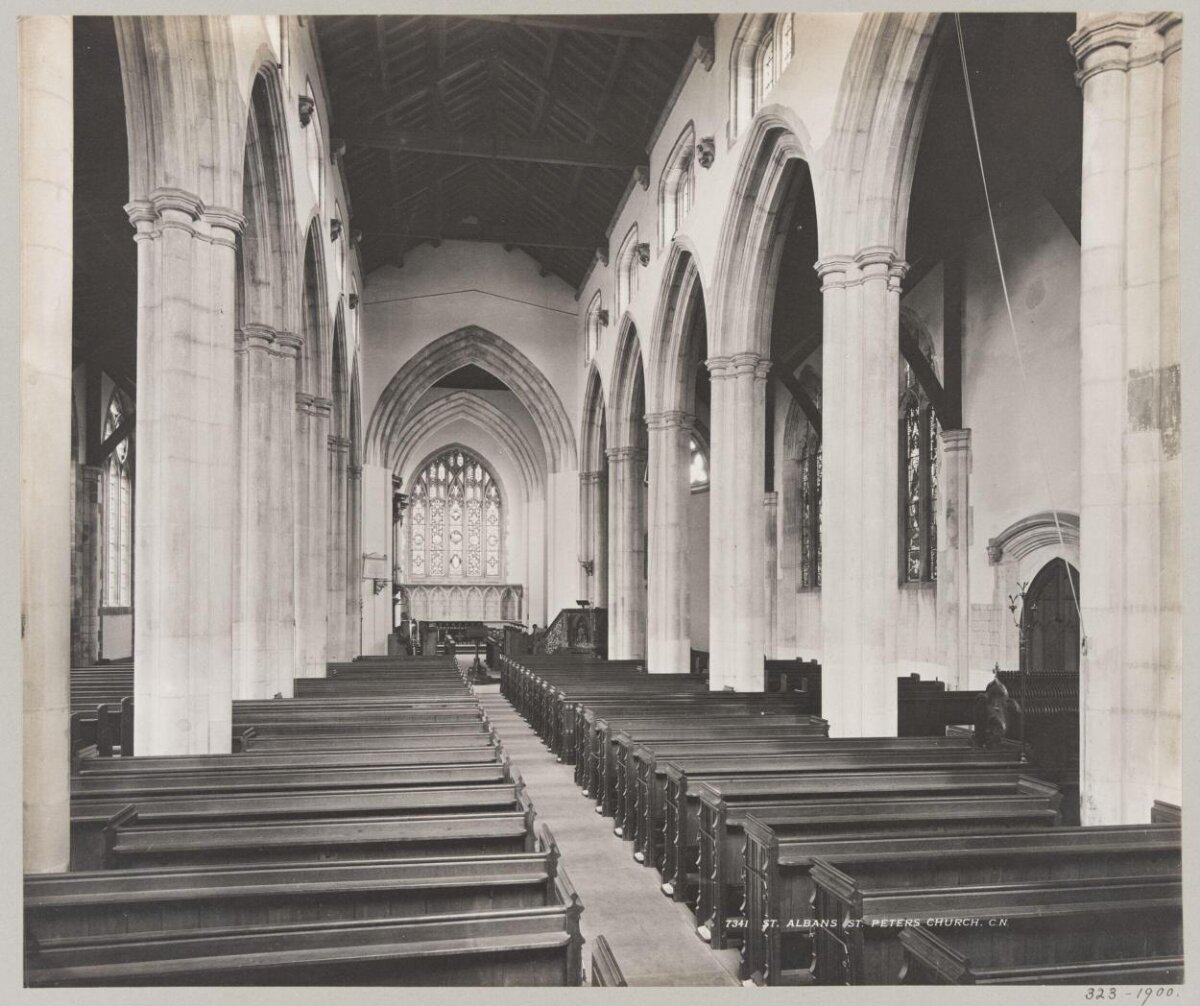 St Peters Church Interior St Albans