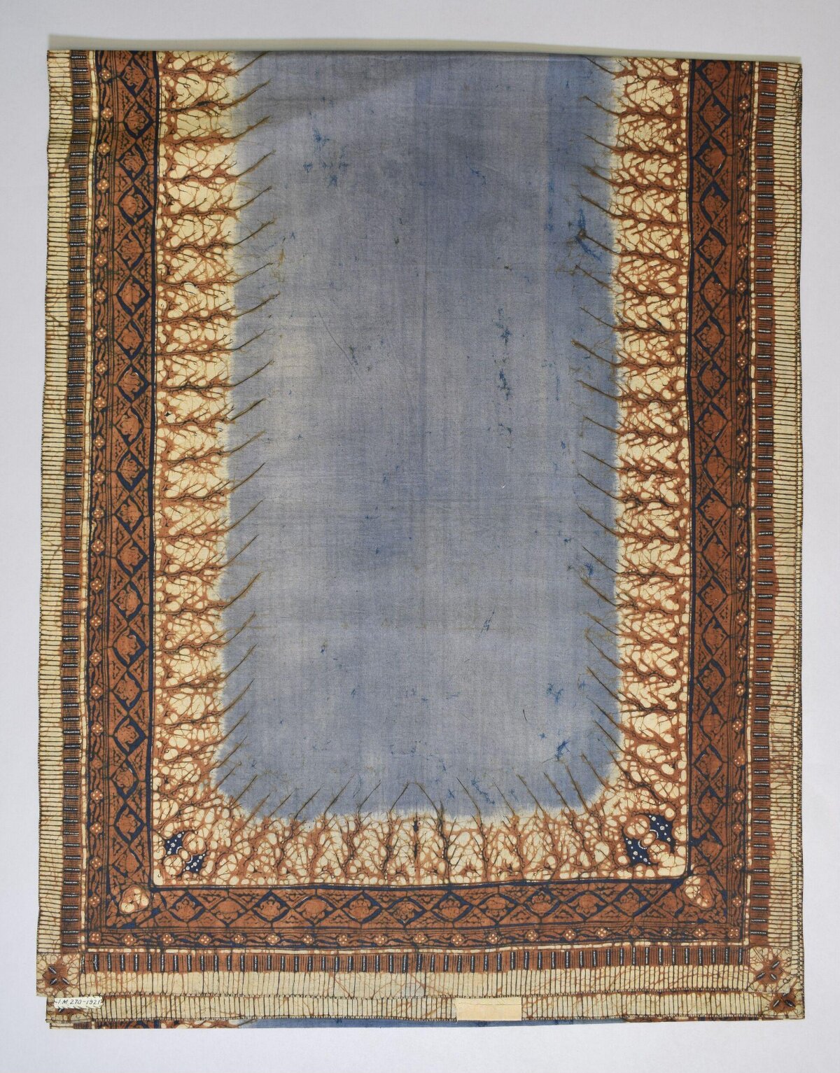 Antique Batik Bordered Textile
