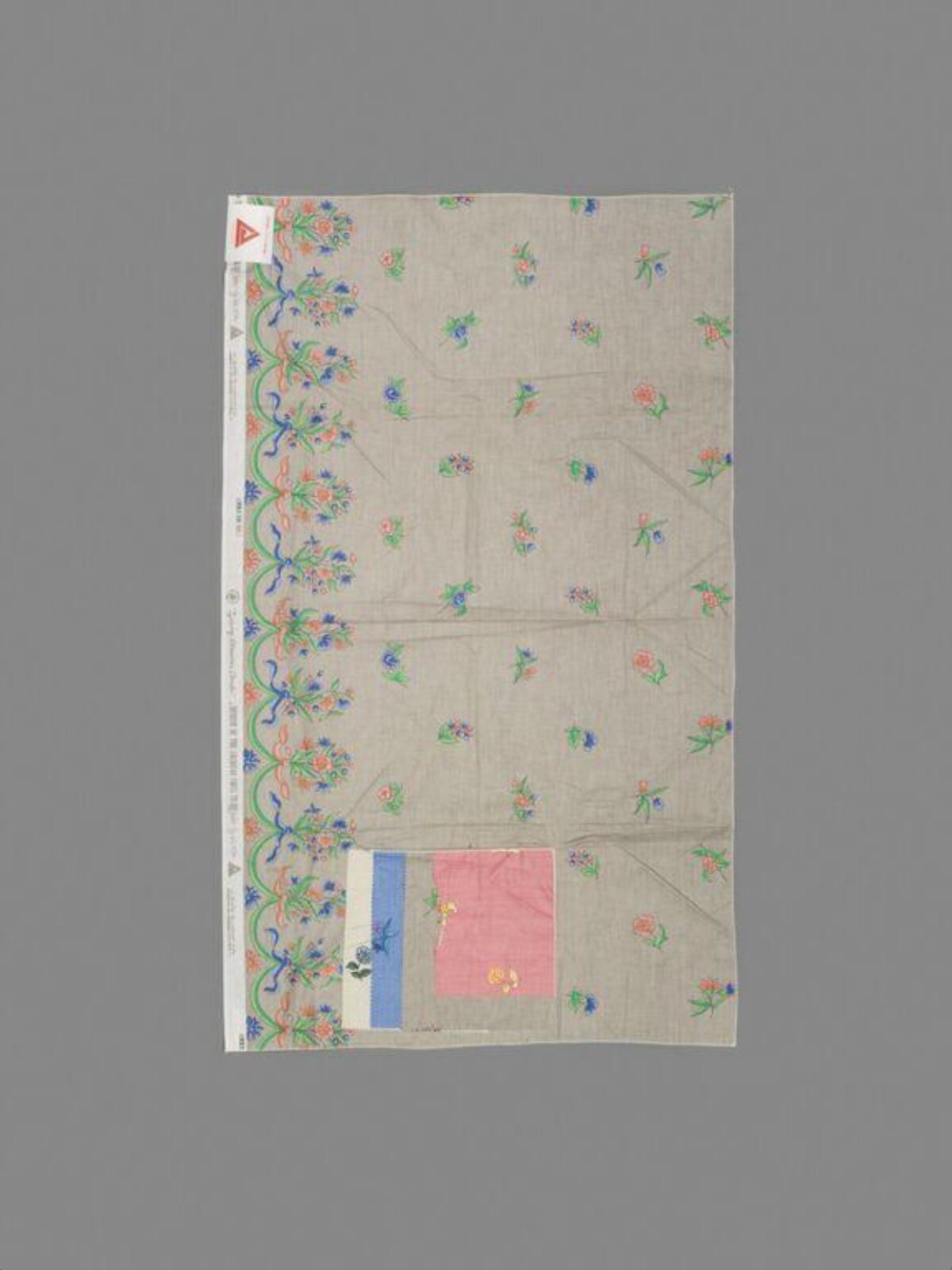 Vintage Floral Printed Fabric Sample