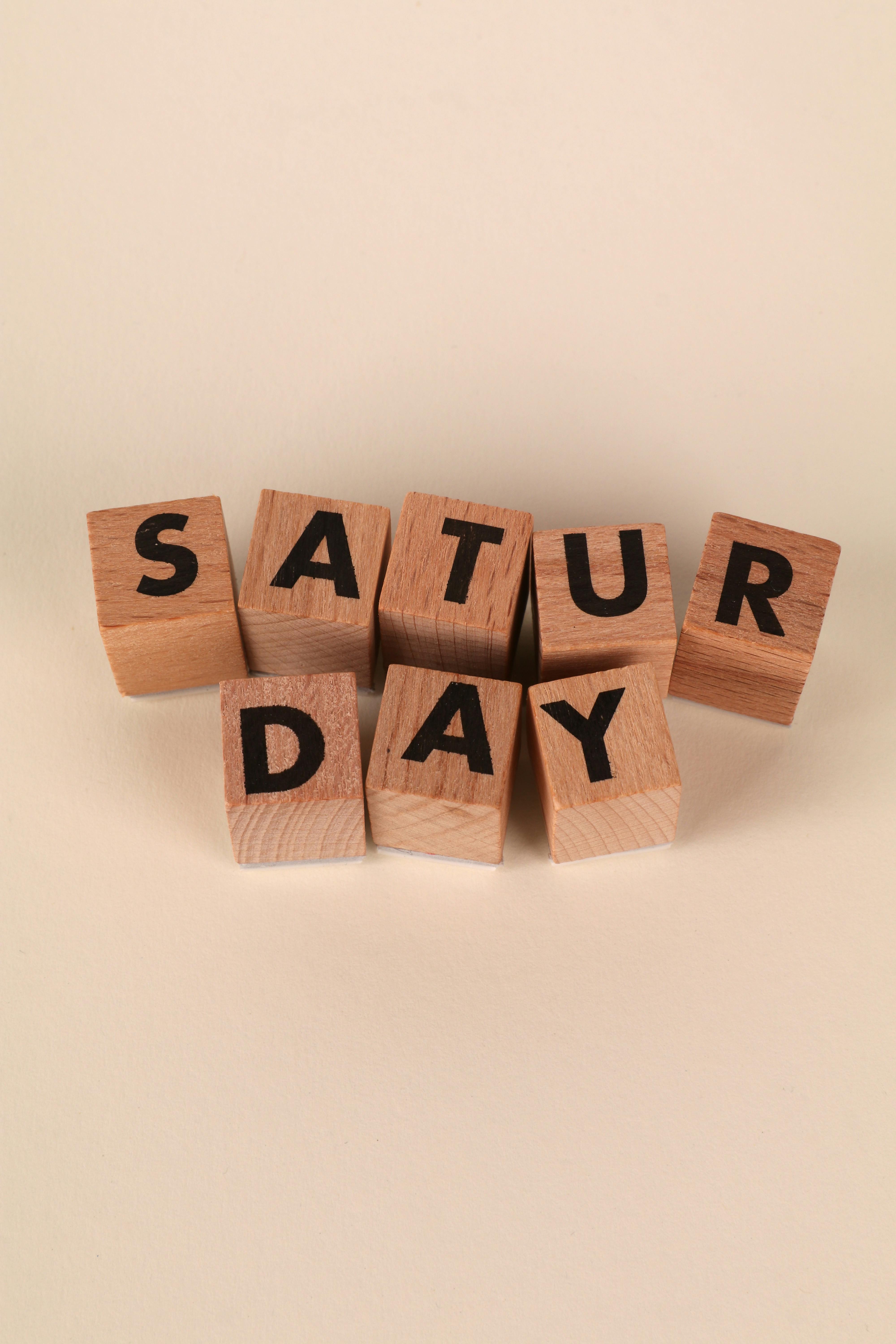 Wooden Blocks Spelling Saturday