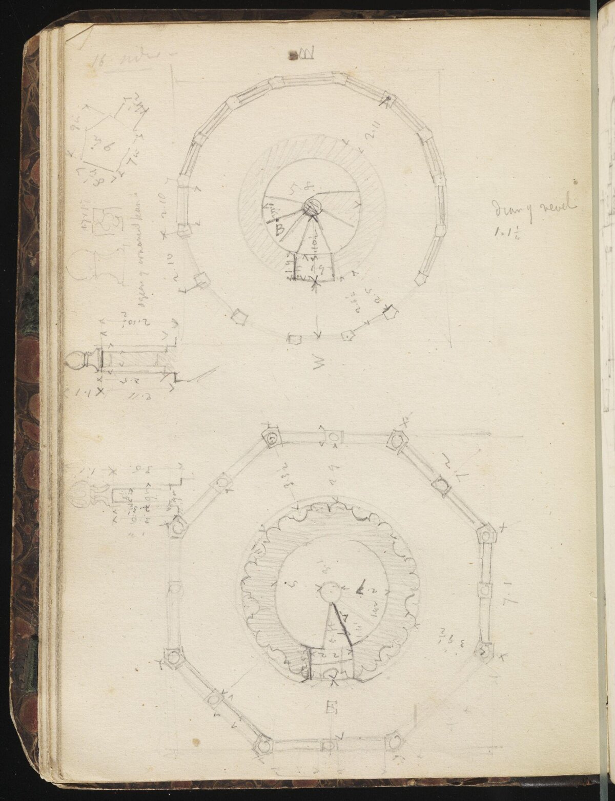 Vintage Architectural Plan Sketches