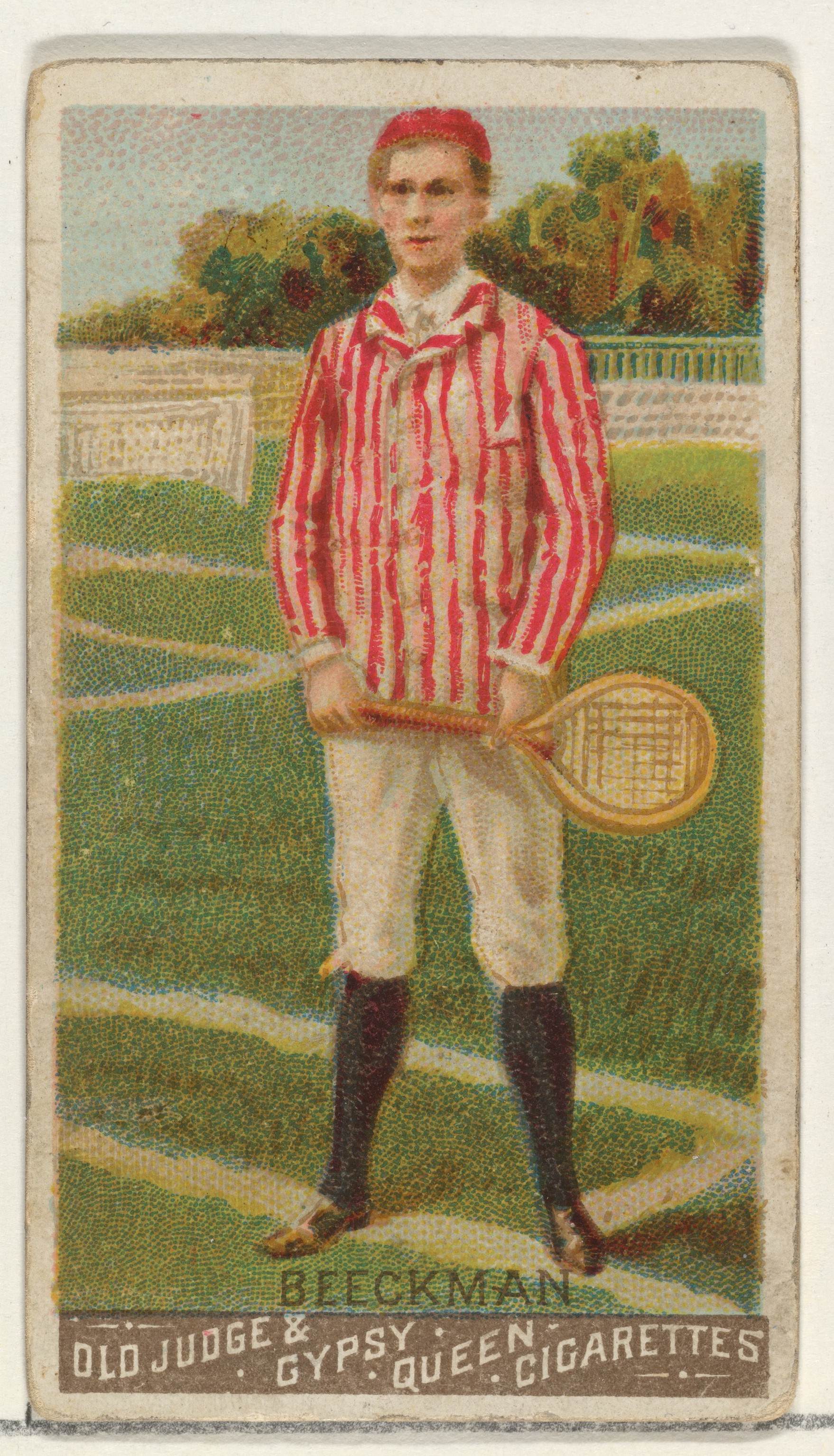 Vintage Beckman Tennis Cigarette Card