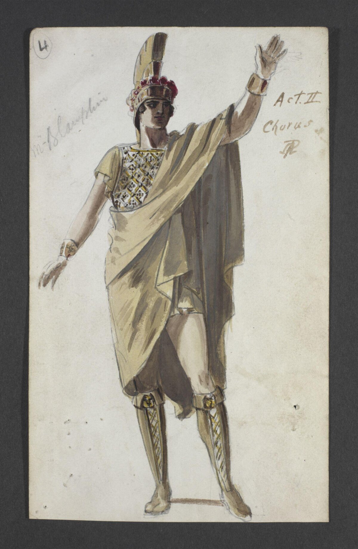 Greek Theatre Chorus Costume Sketch