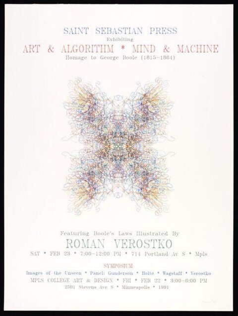 1991 Art & Algorithm Exhibition Poster