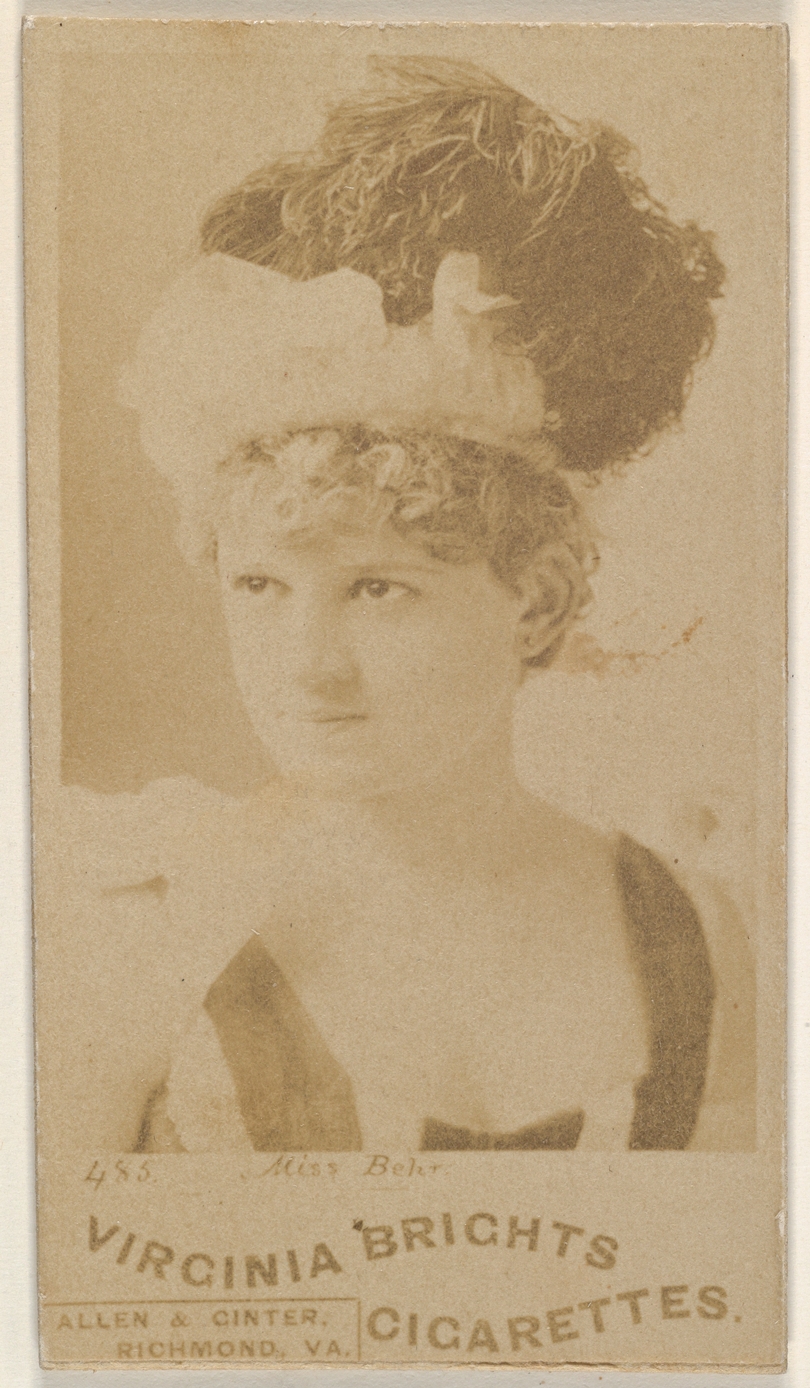 Miss Behr Virginia Brights Cigarette Card