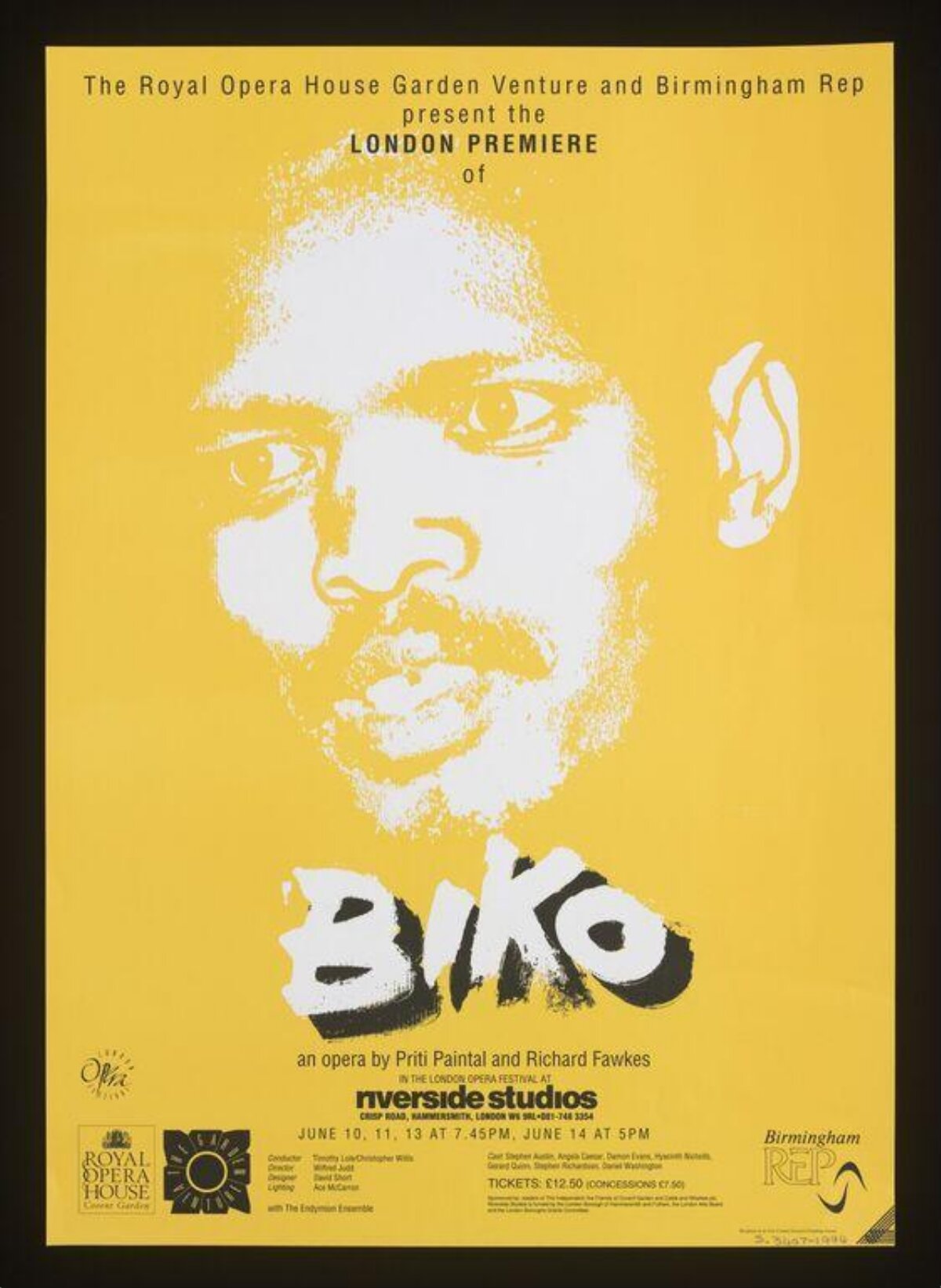 Biko Opera London Premiere Poster