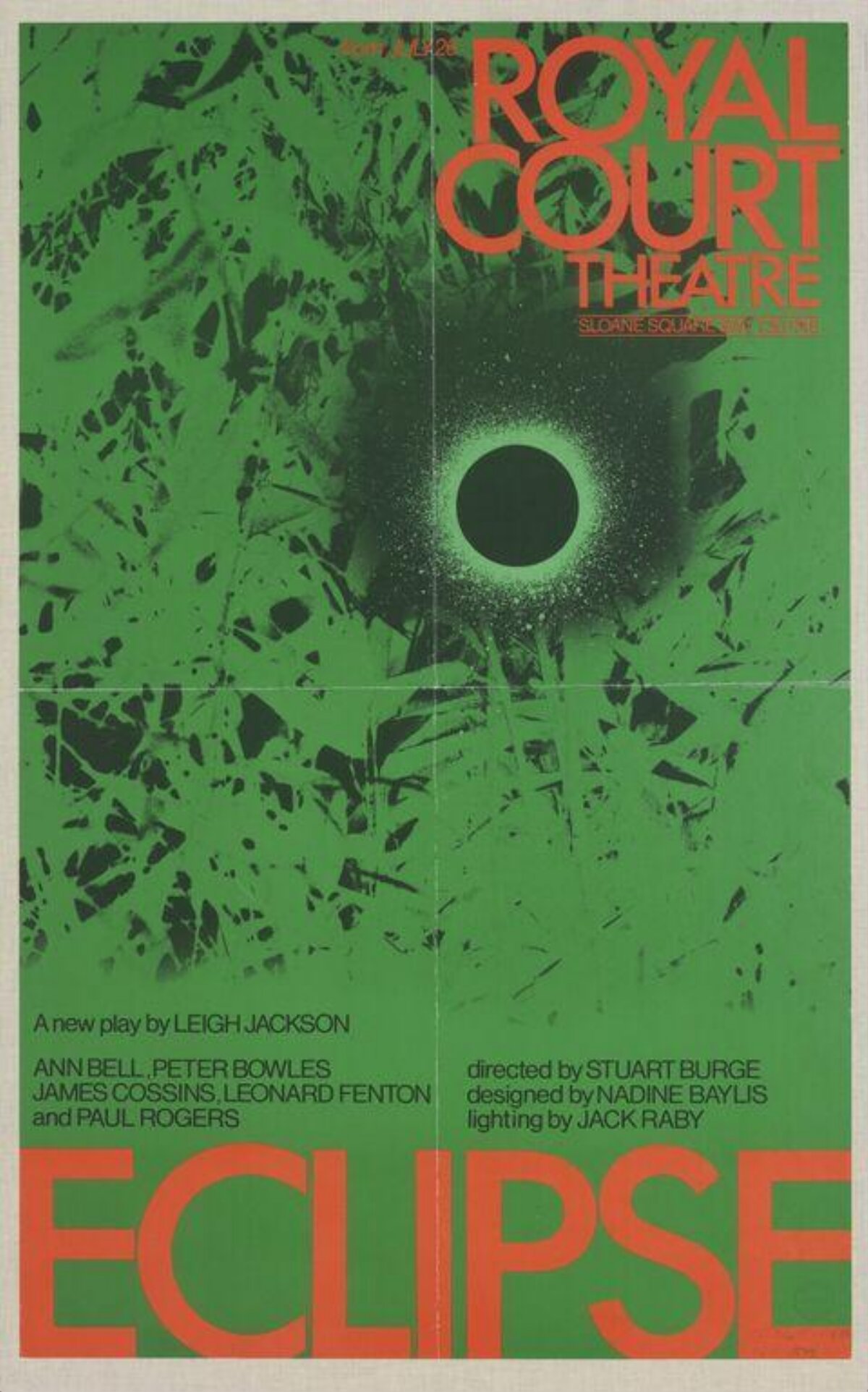 Eclipse Royal Court Theatre Poster