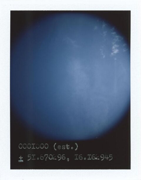 Polaroid Shot of Blue Sky