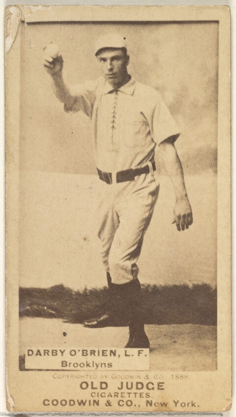 1888 Old Judge Darby O'Brien Baseball Card