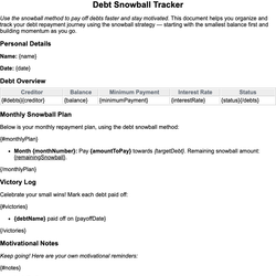Debt Snowball Tracker