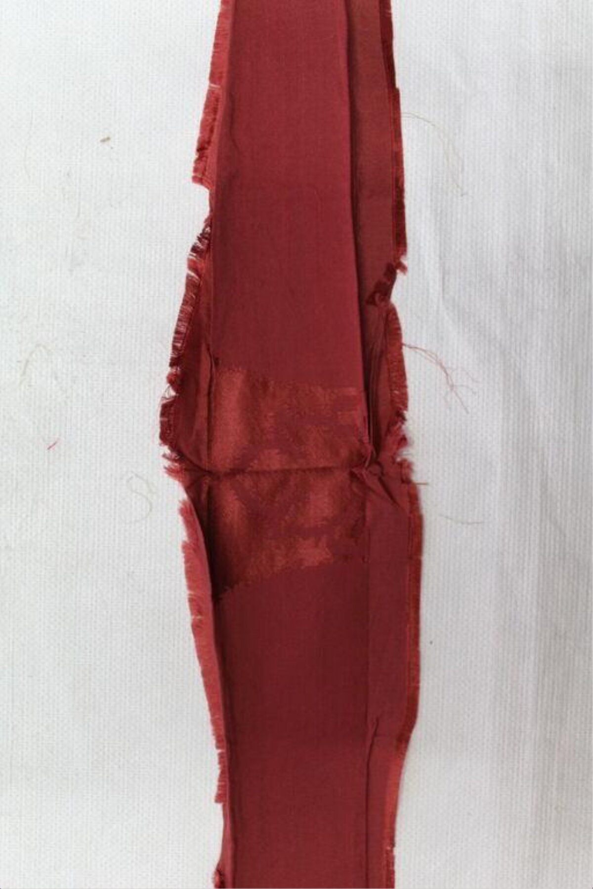 Folded Red Fabric Sample