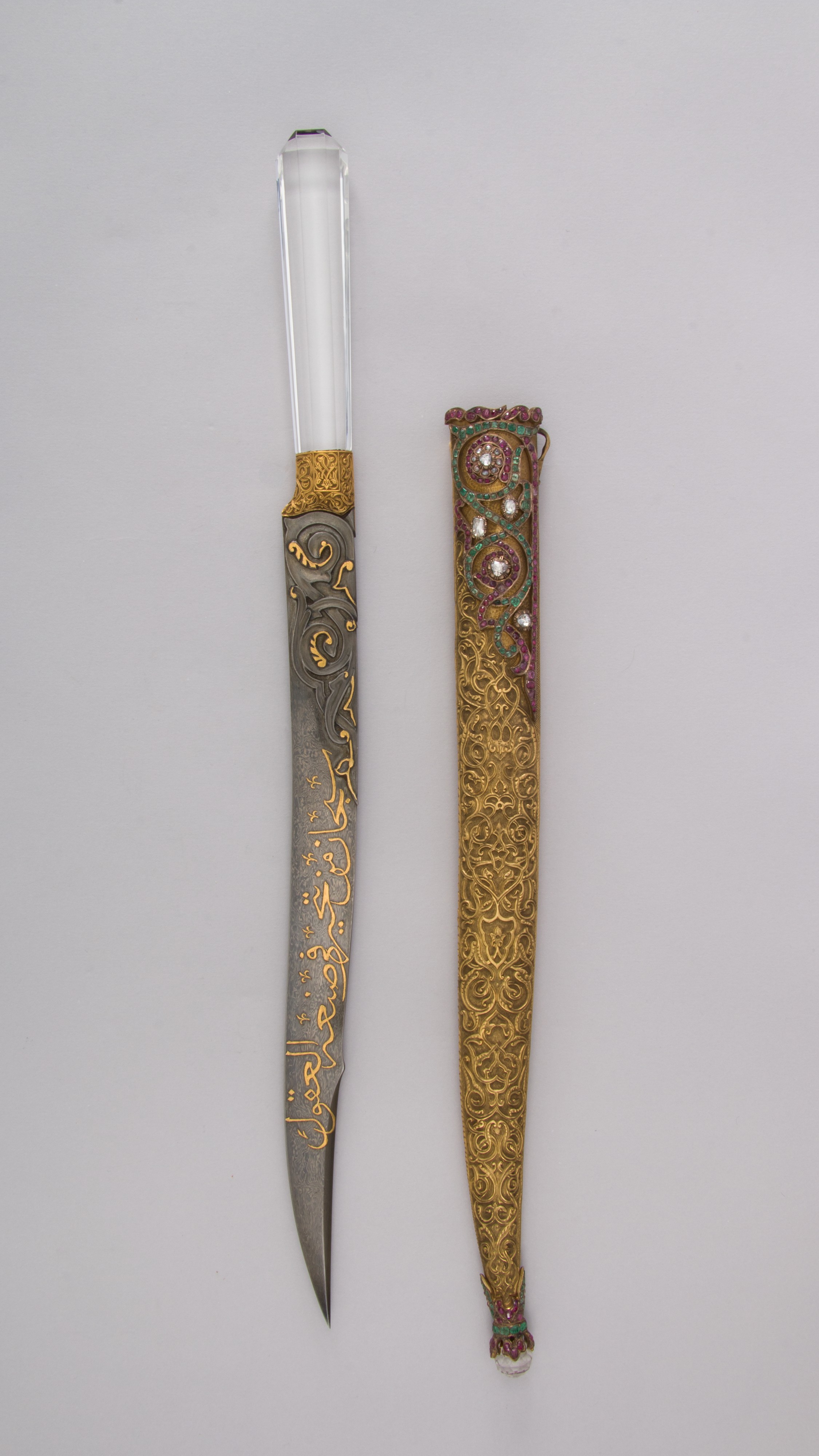 Ornate Dagger and Jeweled Scabbard
