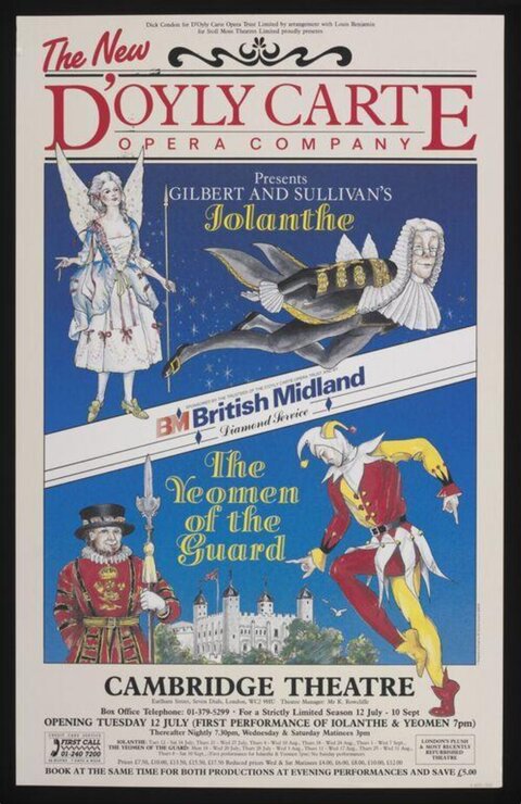 D'Oyly Carte Opera Performance Poster