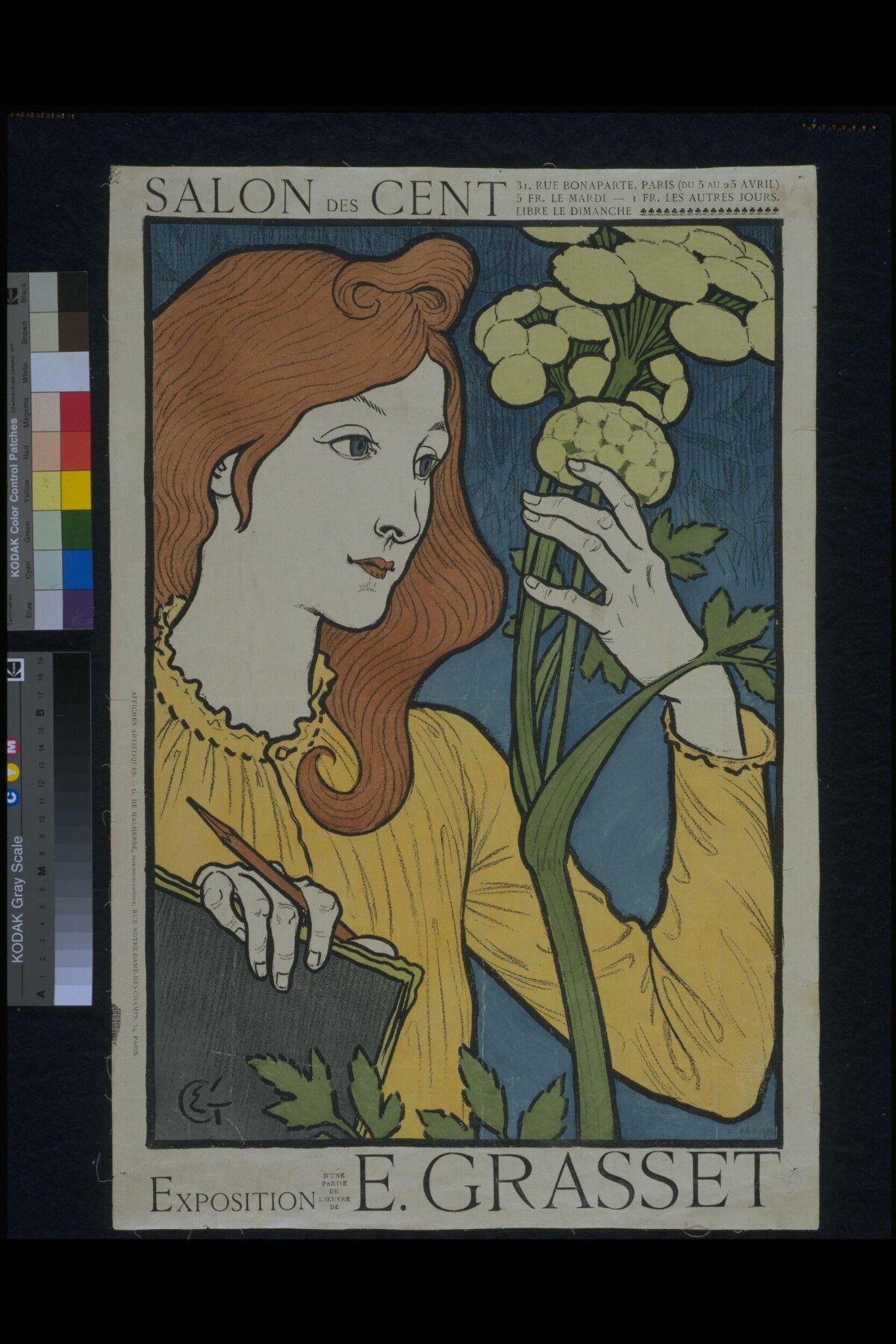 Salon des Cent E. Grasset Exposition Poster
