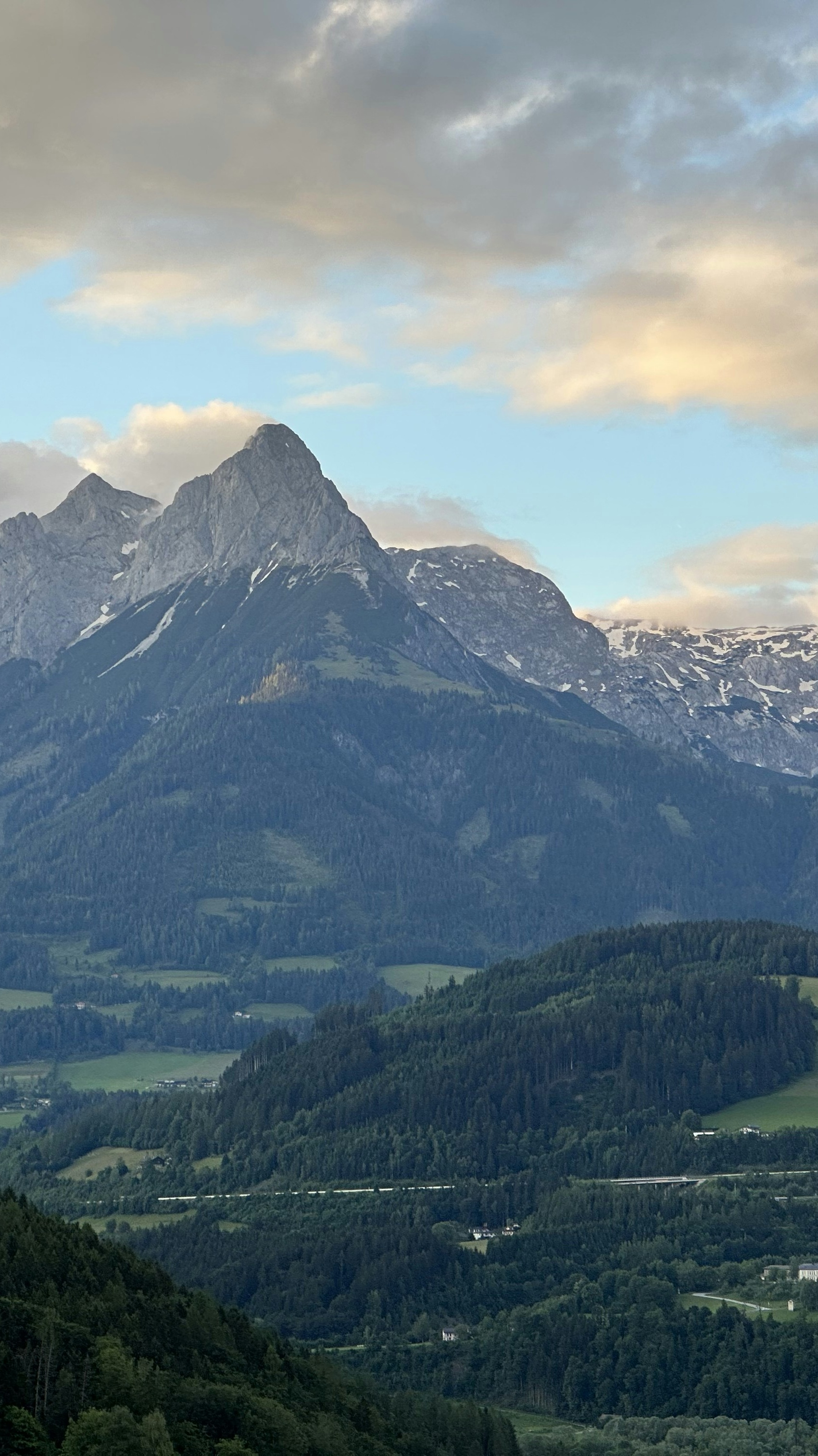 Alpine Mountain Valley Landscape