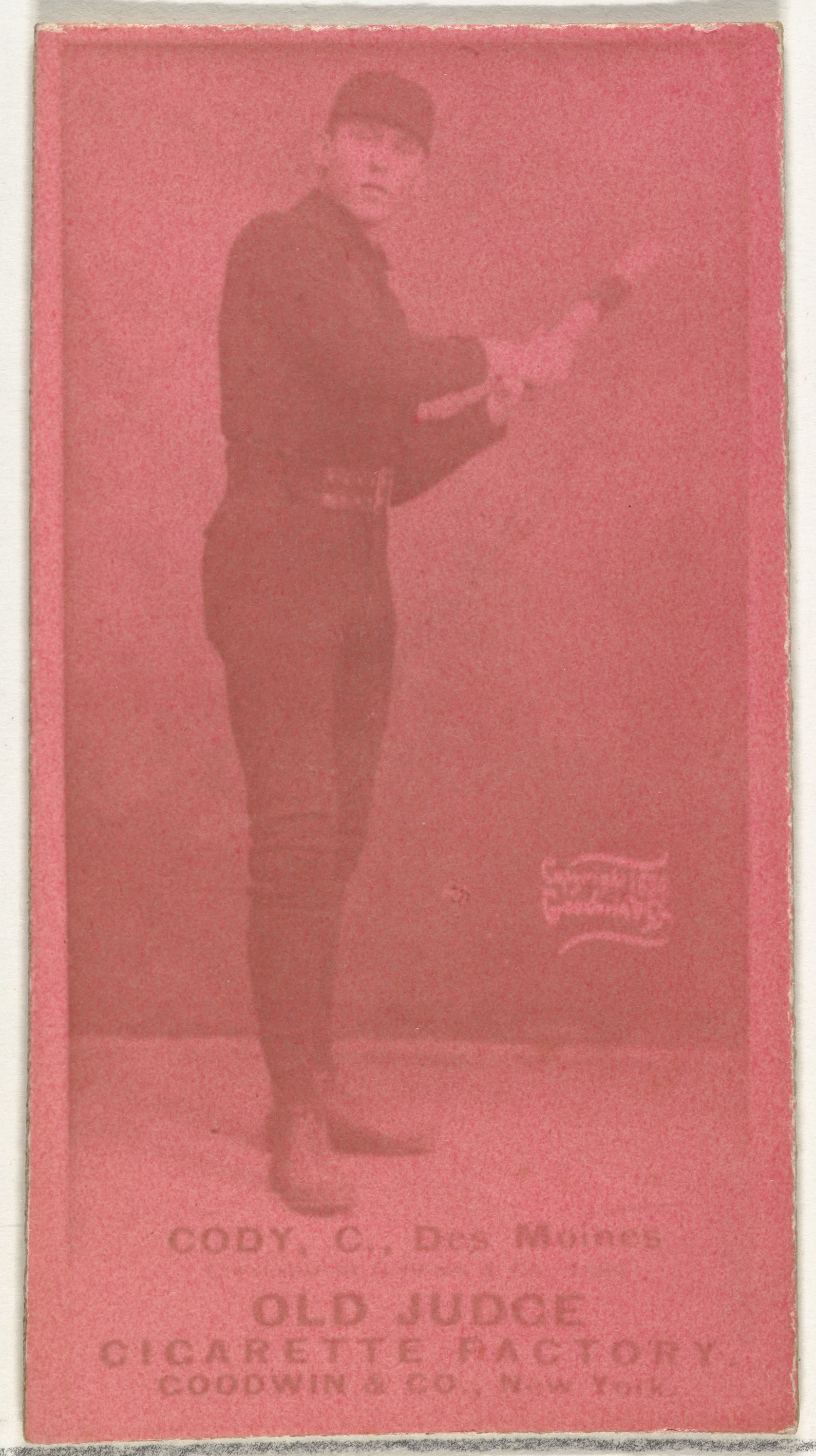 Vintage Old Judge Baseball Cigarette Card