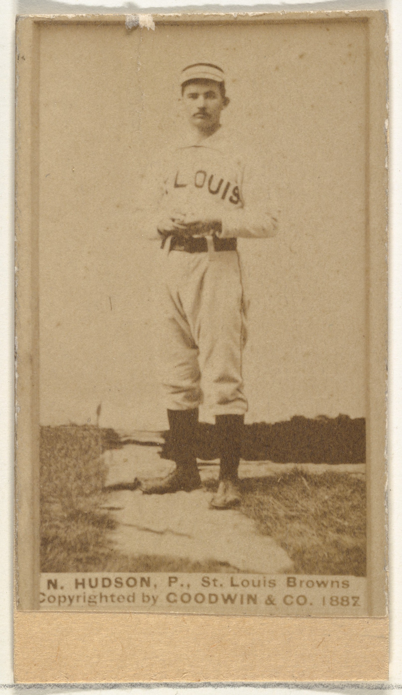 1887 N. Hudson St. Louis Browns Baseball Card