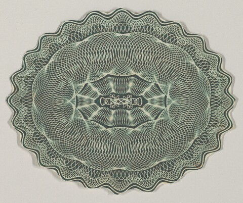 Vintage Circular Guilloche Decorative Pattern