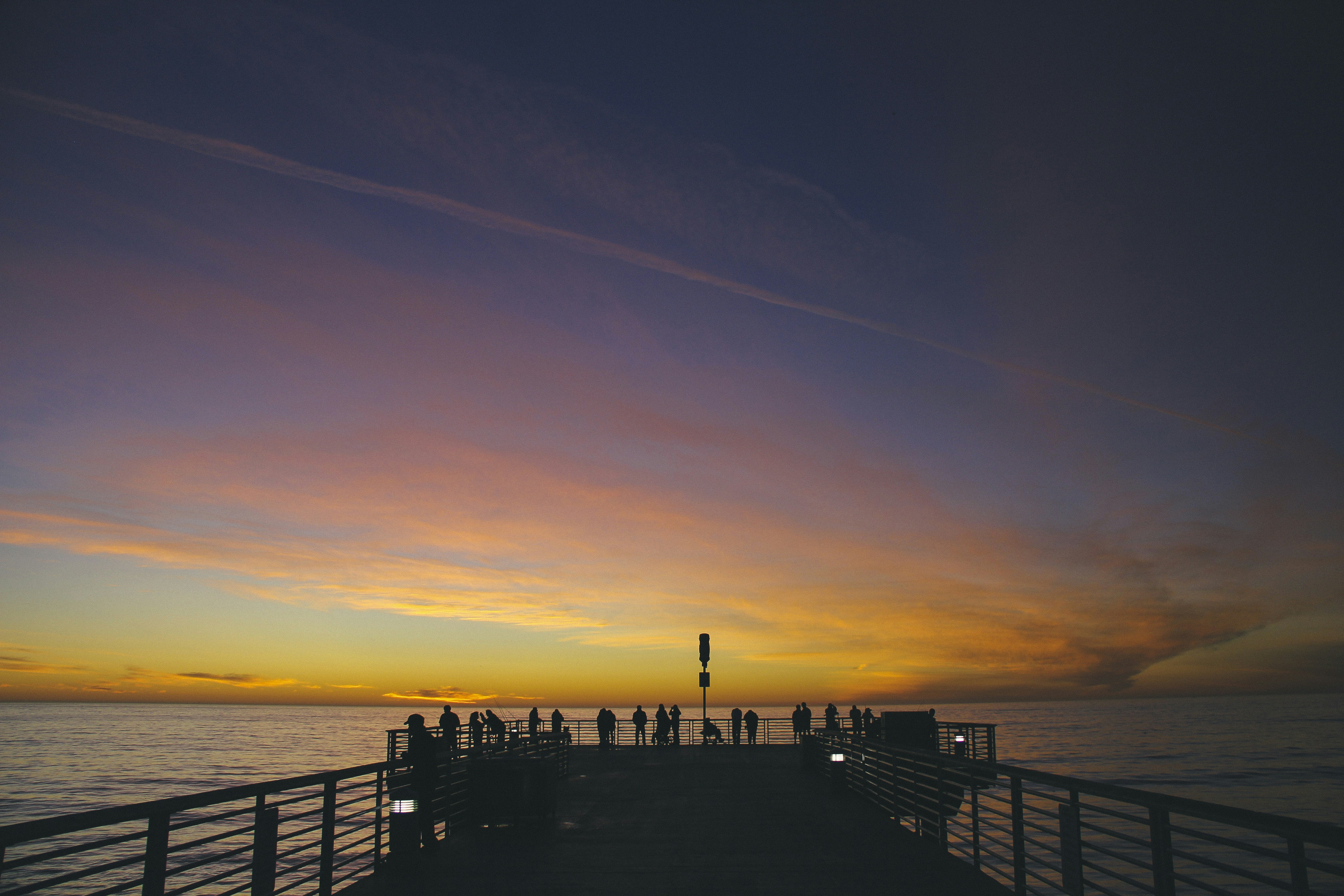 Ocean Pier Sunset View