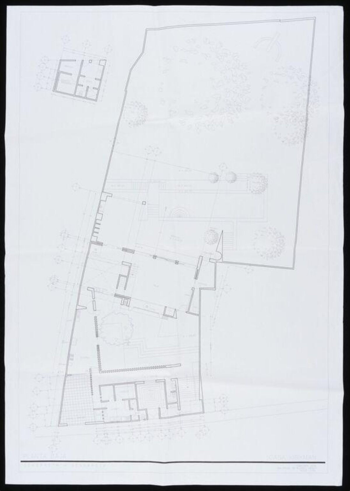 Architectural Site Plan Drawing