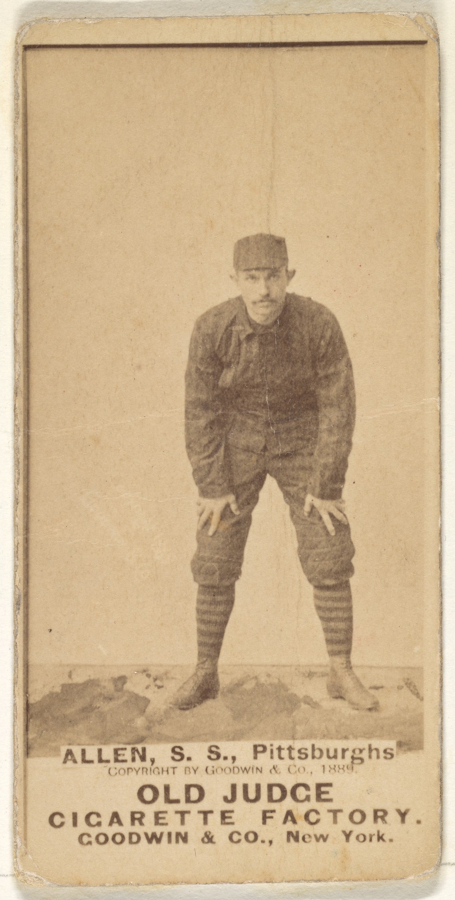 1889 Old Judge Baseball Cigarette Card