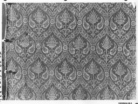 Antique Floral Pattern Woven Textile