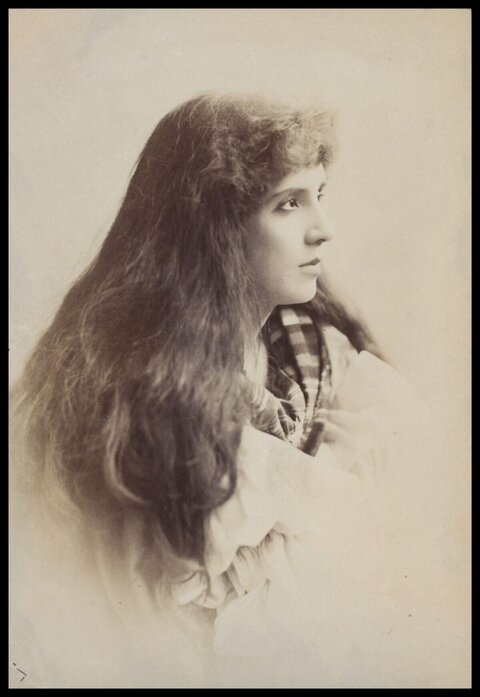 Vintage Profile Portrait of a Woman