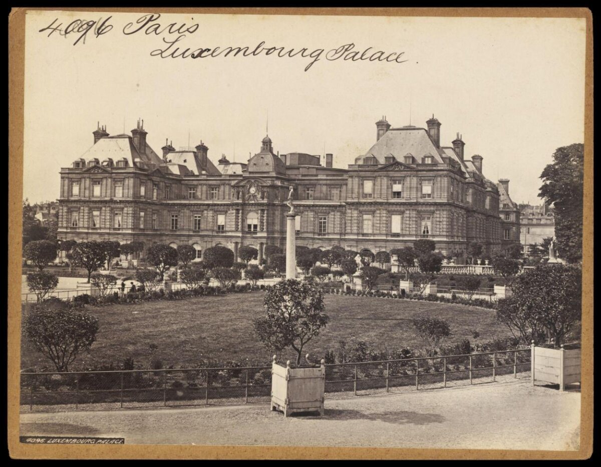Paris Luxembourg Palace Vintage Photo