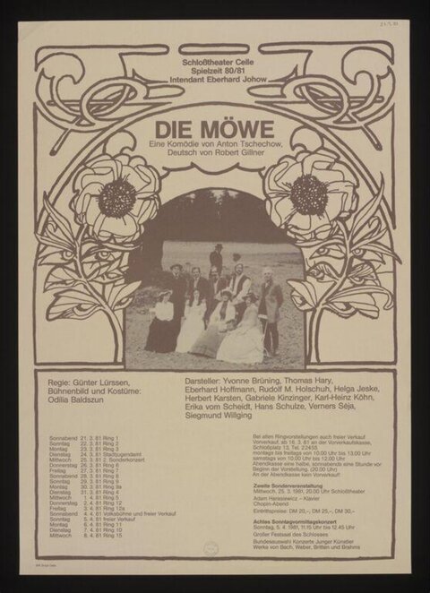 1980/81 Die Möwe Theater Poster