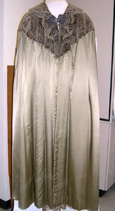 Vintage Embellished Full Length Silk Cape