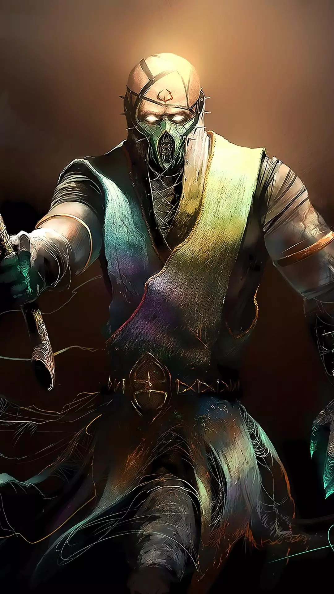 Masked Armed Fantasy Warrior