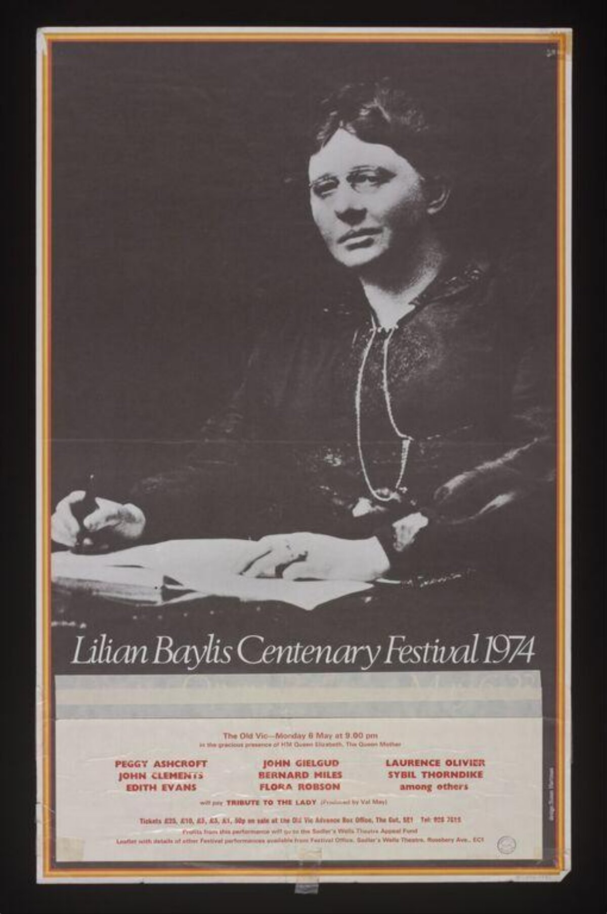 1974 Lilian Baylis Centenary Festival Poster
