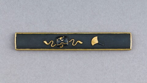 Gold-Decorated Japanese Sword Kozuka