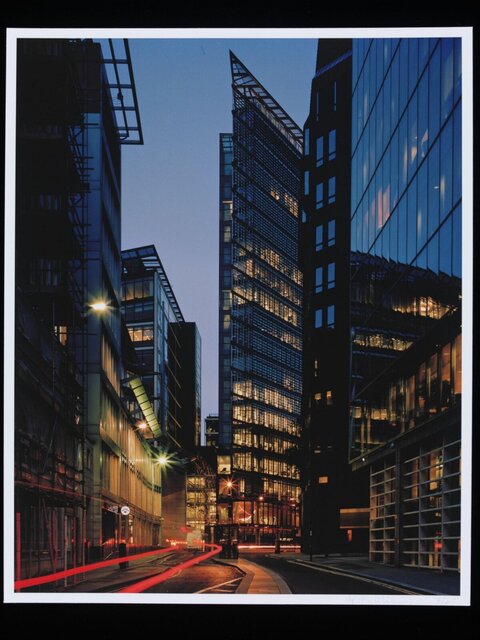 Urban Skyscrapers at Dusk