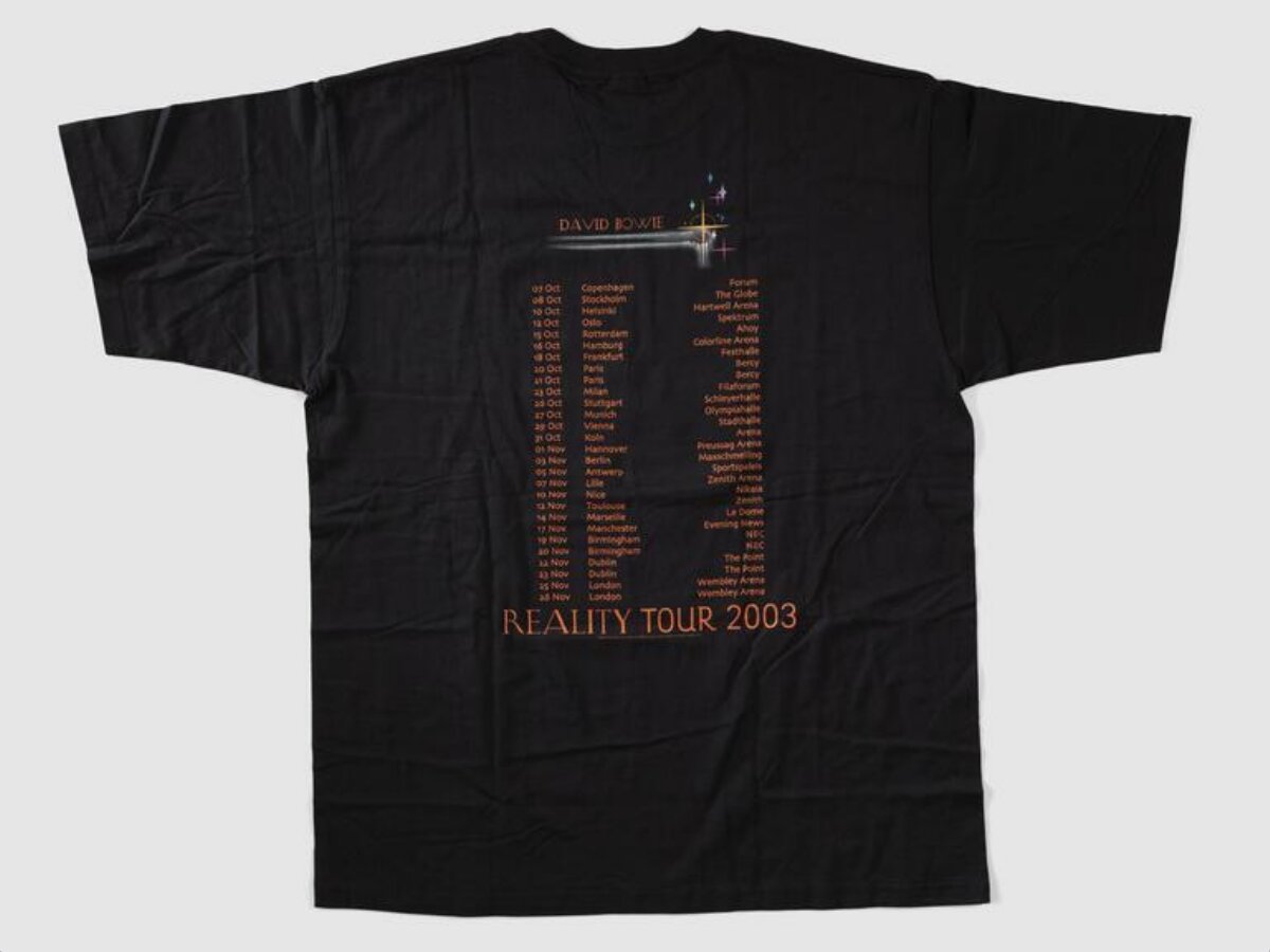 David Bowie 2003 Reality Tour T-shirt