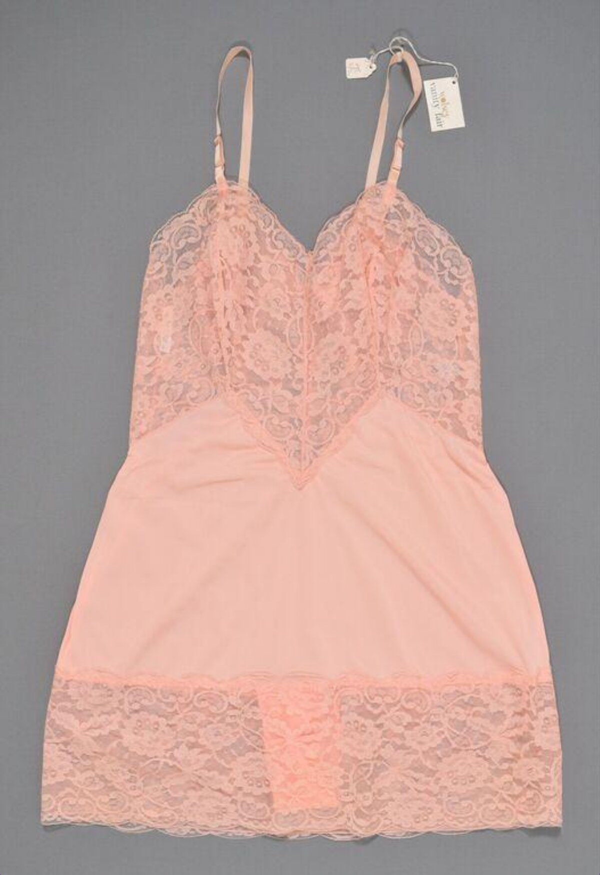 Peach Pink Lace Night Slip
