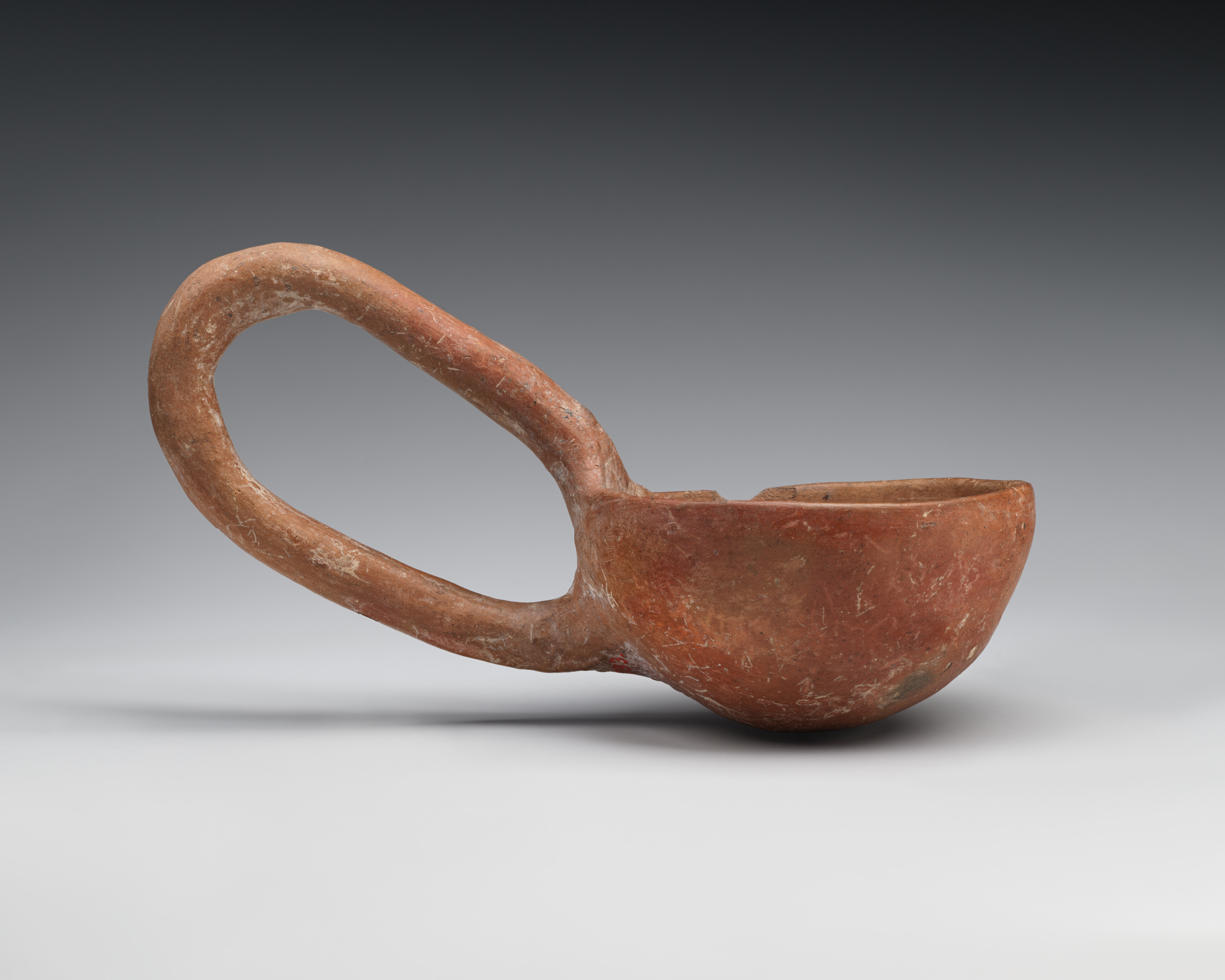 Ancient Red Pottery Ladle
