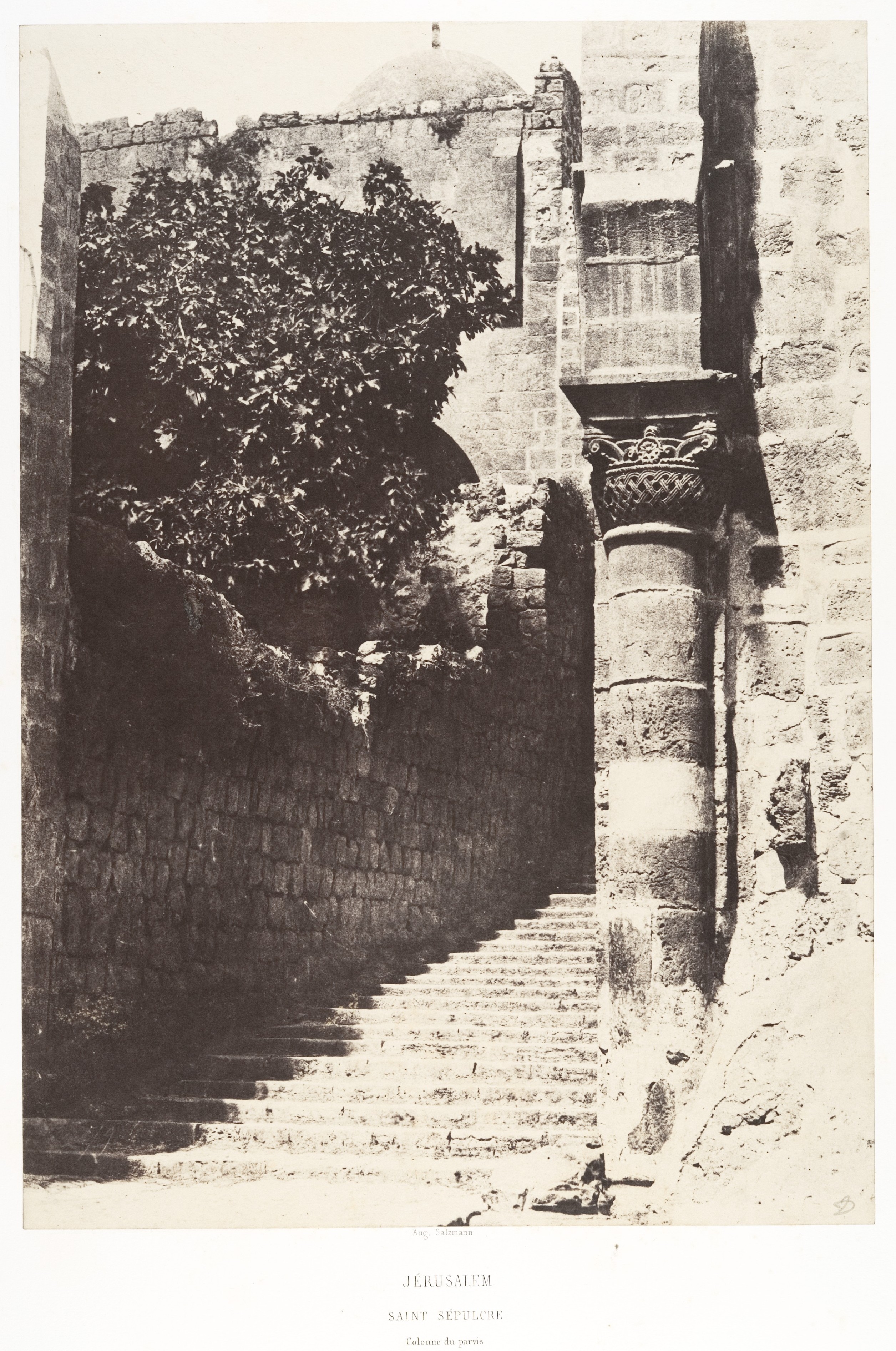 Saint Sepulcre Column in Old Jerusalem