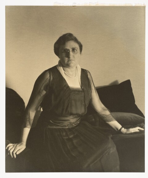 Sepia Tone Portrait of Seated Woman