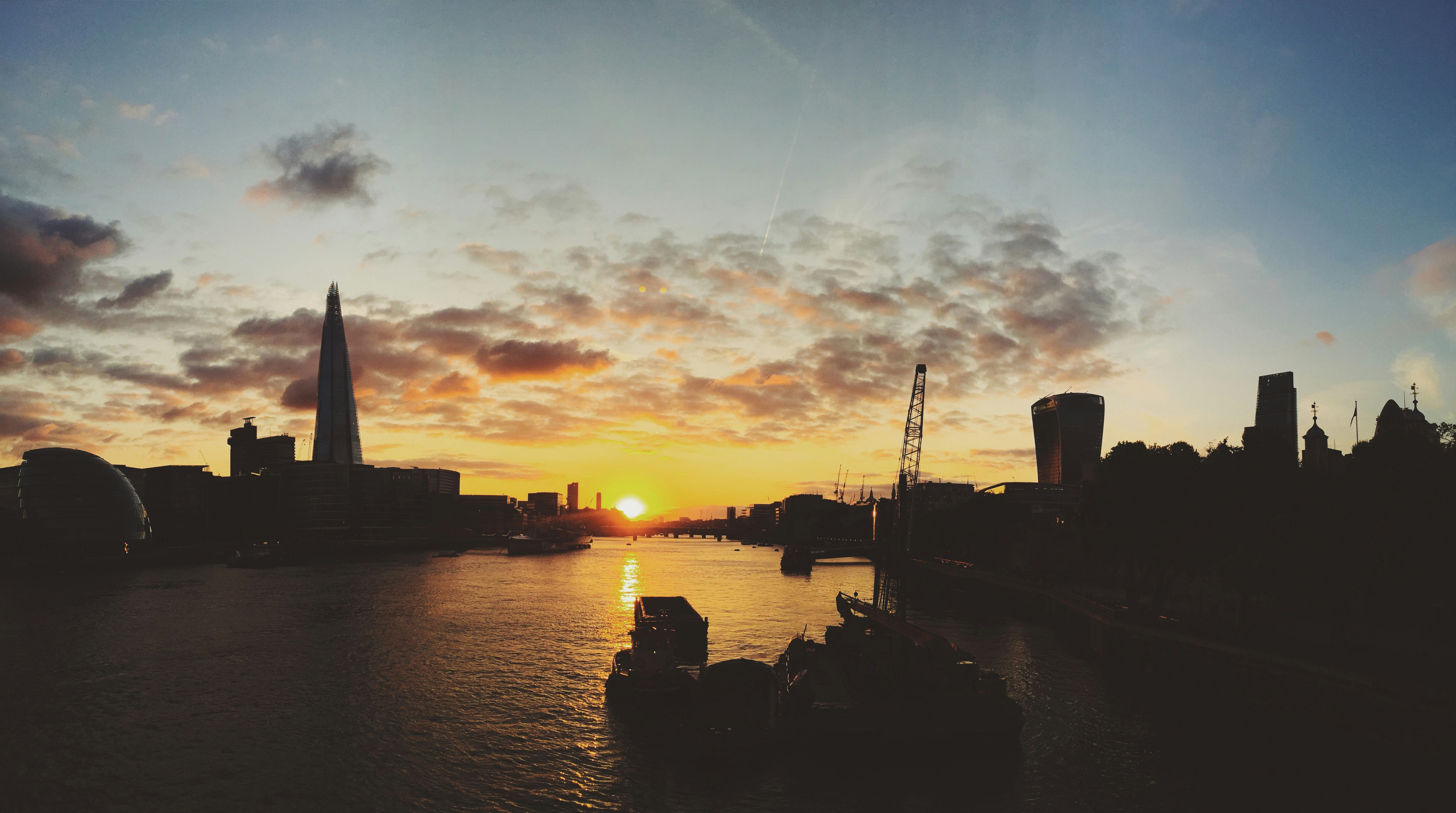 London Thames Sunset Skyline