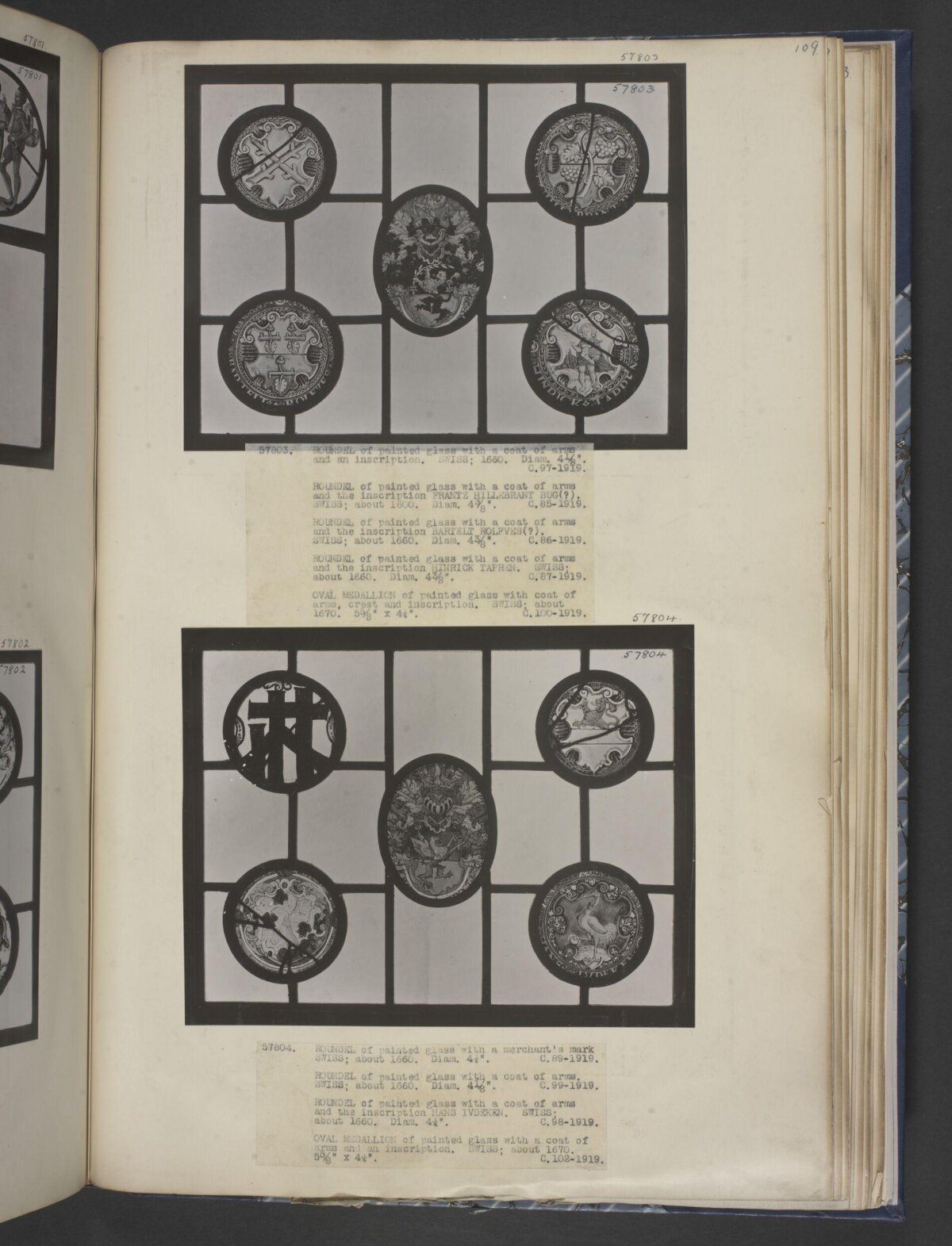 Album Page of Antique Stained Glass