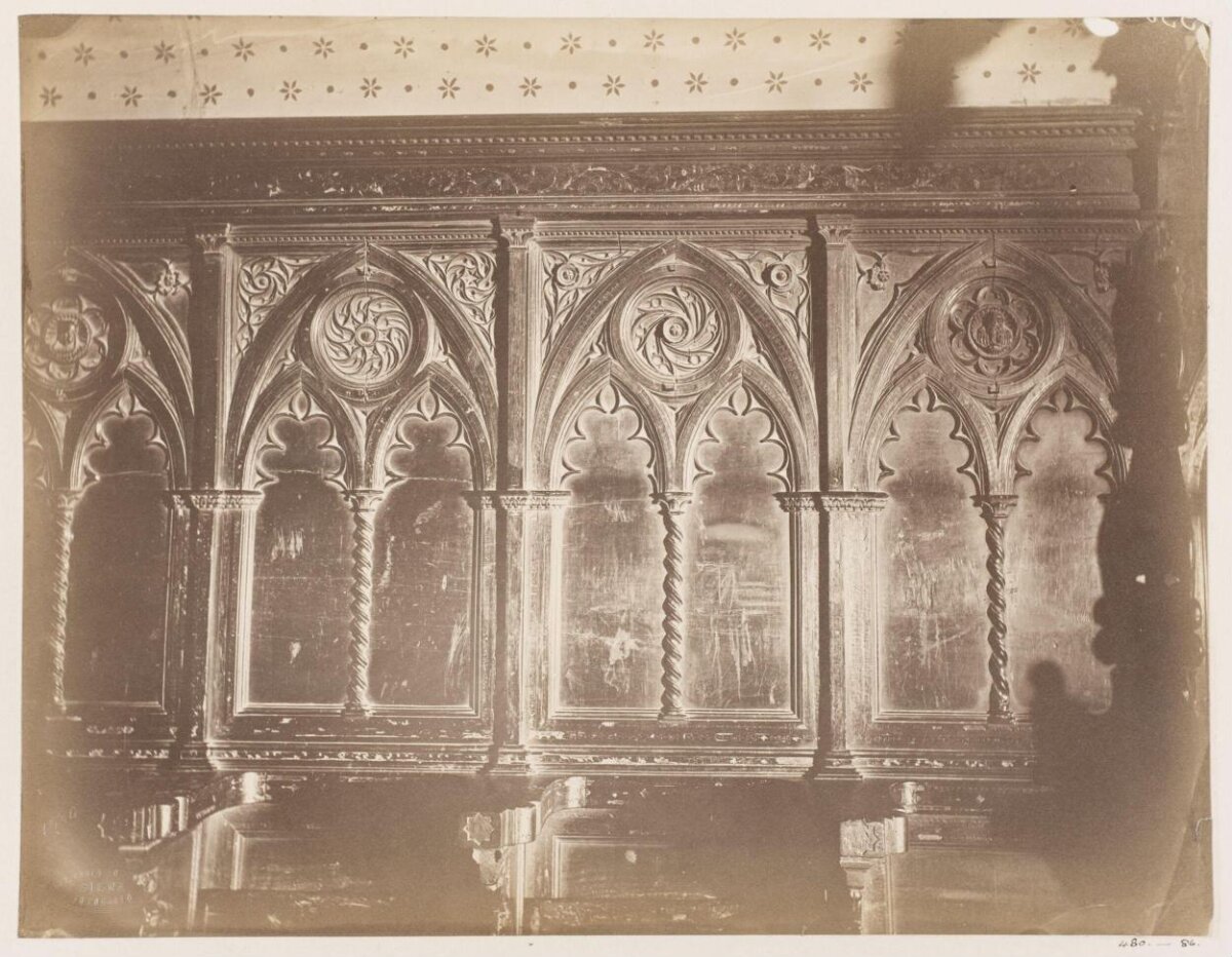 Vintage Gothic Carved Woodwork