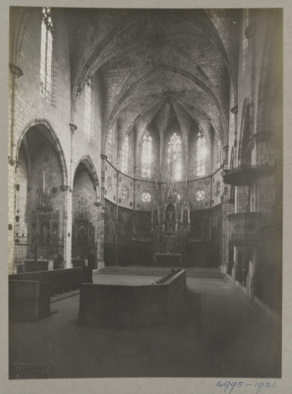 Vintage Gothic Church Interior