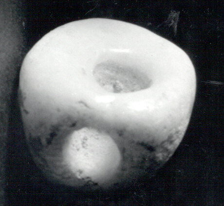 White Ceramic Mushroom Close-up